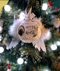 Photo Memorial Ornaments with Wings