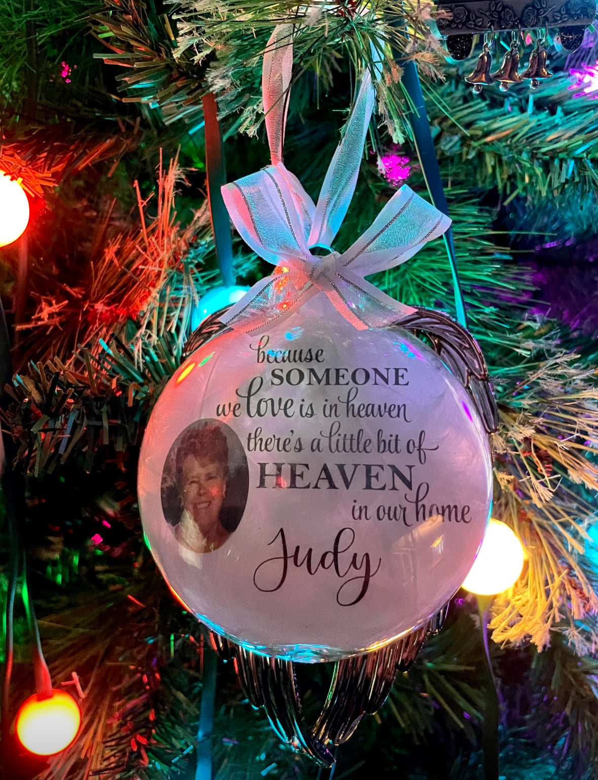 Photo Memorial Ornaments with Wings