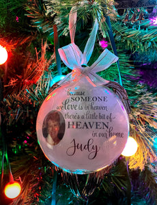 Photo Memorial Ornaments with Wings