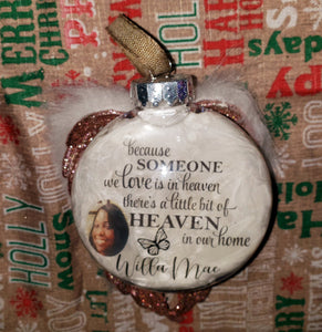 Photo Memorial Ornaments with Wings