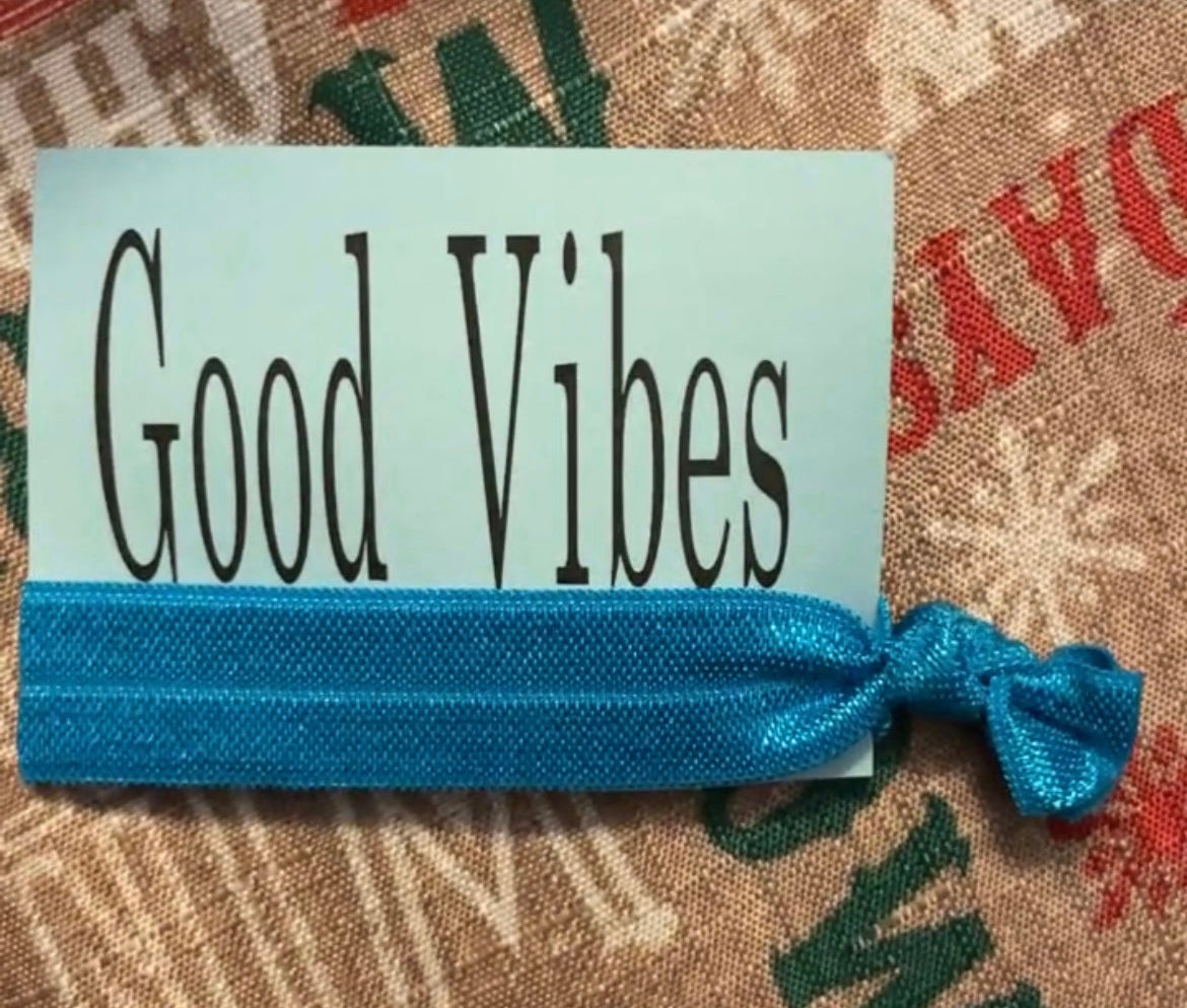 Good Vibes Hair Tie Cards